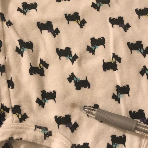 EUC Baby Girl Carter's Print Bodysuits & Scottie Dog Pants Set - size newborn - Picture 15 of 16